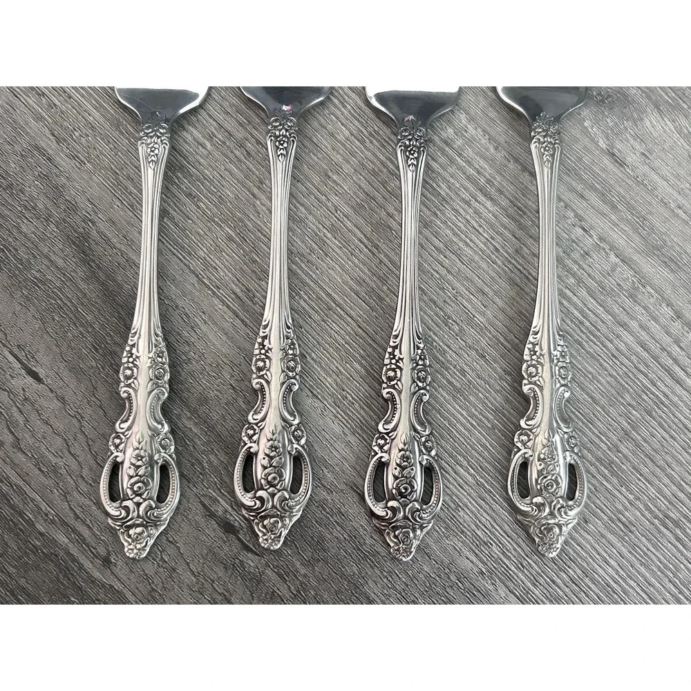 Onieda RENOIR‎ PEMBROOKE Salad Forks Set of 4 Stainless Made In USA